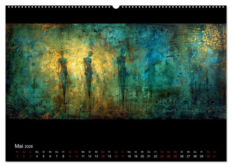 Produktbild: Abstrakte Augenblicke (hochwertiger Premium Wandkalender 2026 DIN A2 quer), Kunstdruck in Hochglanz