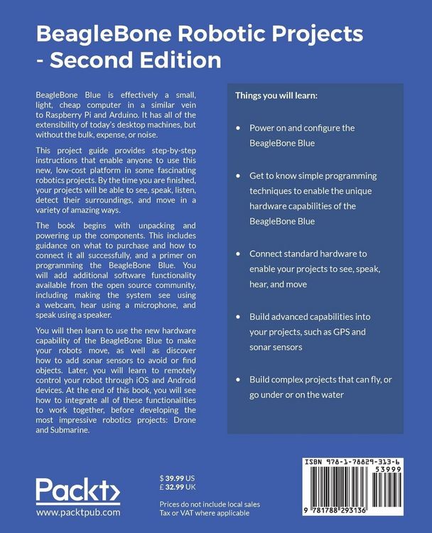 Produktbild: BeagleBone Robotic Projects - Second Edition