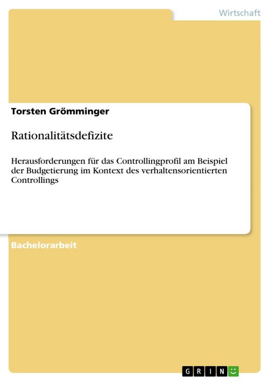 Produktbild: Rationalit&auml;tsdefizite