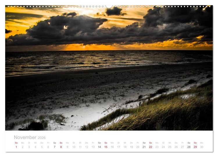 Produktbild: Sylt im Herbst (Wandkalender 2026 DIN A2 quer), CALVENDO Monatskalender