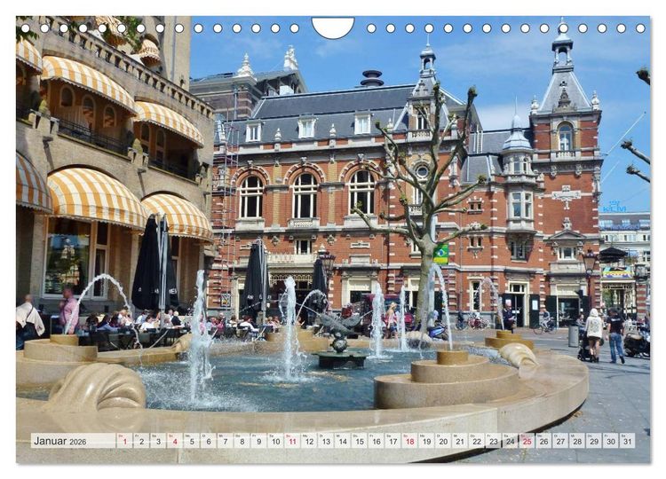 Produktbild: Amsterdam (Wandkalender 2026 DIN A4 quer), CALVENDO Monatskalender