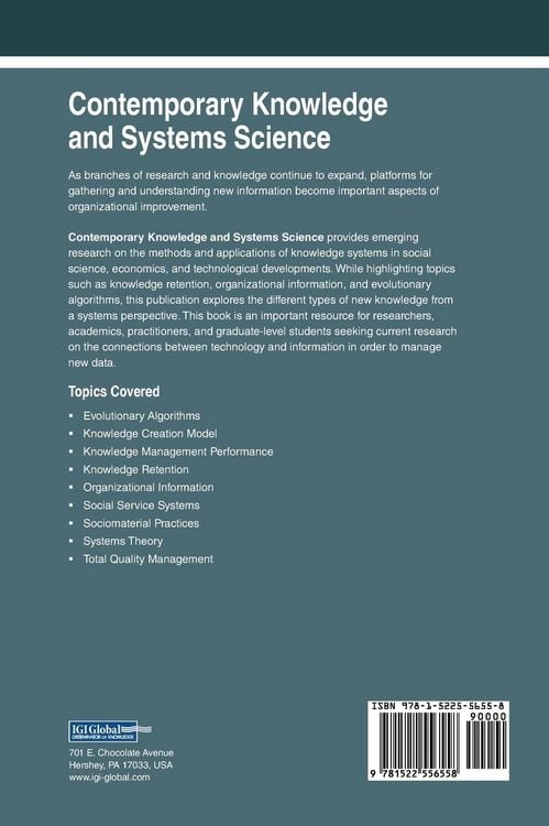 Produktbild: Contemporary Knowledge and Systems Science