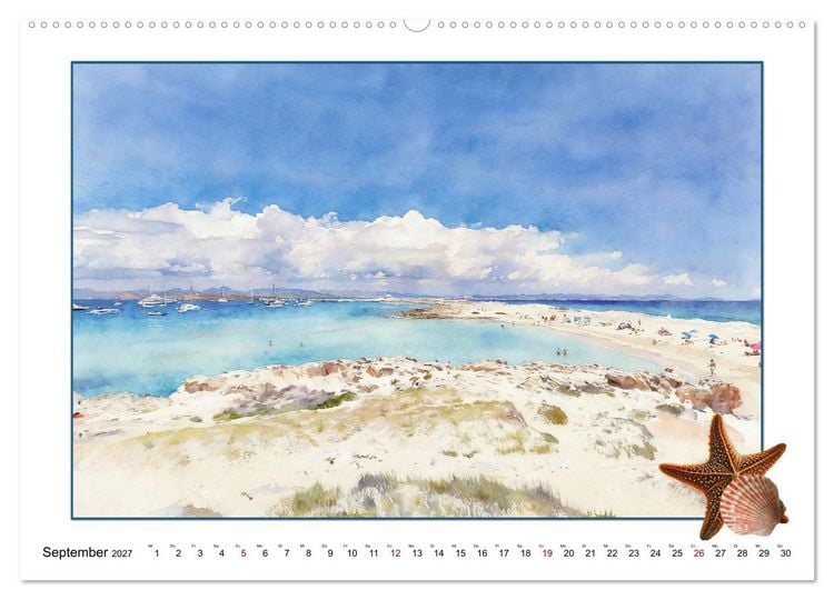 Produktbild: Karibisches Flair auf Formentera (hochwertiger Premium Wandkalender 2027 DIN A2 quer), Kunstdruck in Hochglanz