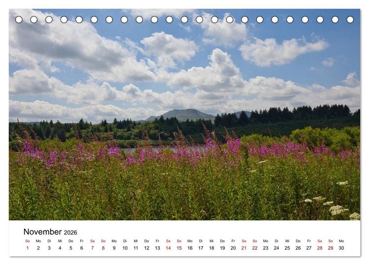 Produktbild: Wales Land der Sehensw&uuml;rdigkeiten, Landschaften und Natur (Tischkalender 2026 DIN A5 quer), CALVENDO Monatskalender