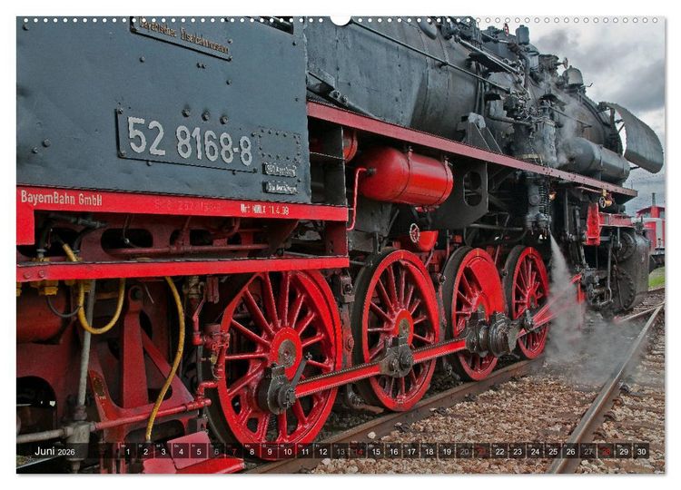 Produktbild: Unter Dampf - Eisenbahnromantik aus vergangener Zeit (hochwertiger Premium Wandkalender 2026 DIN A2 quer), Kunstdruck in Hochglanz