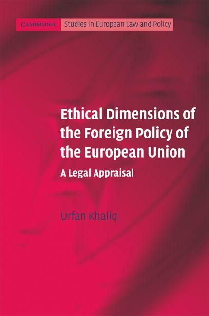 Produktbild: Ethical Dimensions of the Foreign Policy of the European Union