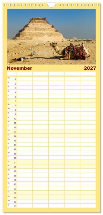 Produktbild: Familienplaner 2027 - Das Erbe der Pharaonen mit 5 Spalten (Wandkalender, 21 x 45 cm) CALVENDO