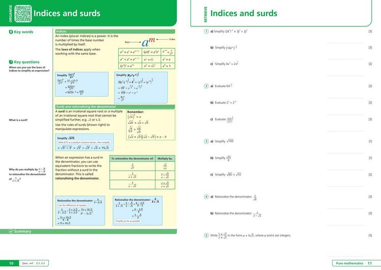 Produktbild: Edexcel A-level Maths Organise and Retrieve Your Knowledge