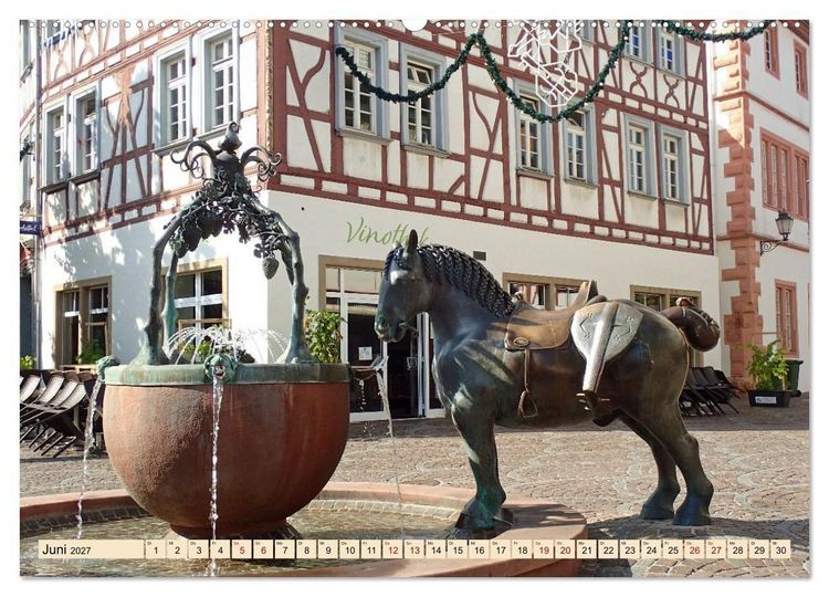 Produktbild: Alzey in Rheinhessen Ein Stadtspaziergang im Sommer (hochwertiger Premium Wandkalender 2027 DIN A2 quer), Kunstdruck in Hochglanz
