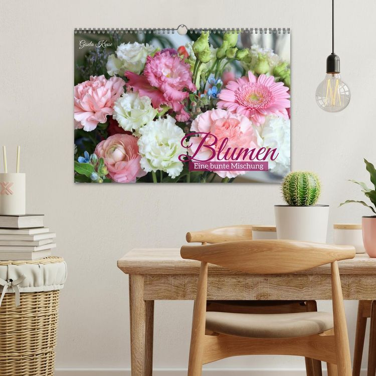 Produktbild: Blumen - Eine bunte Mischung (Wandkalender 2026 DIN A3 quer), CALVENDO Monatskalender