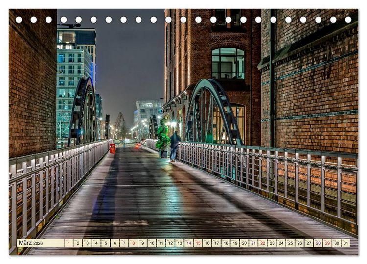 Produktbild: Hamburg - meine Stadt mit viel Herz (Tischkalender 2026 DIN A5 quer), CALVENDO Monatskalender