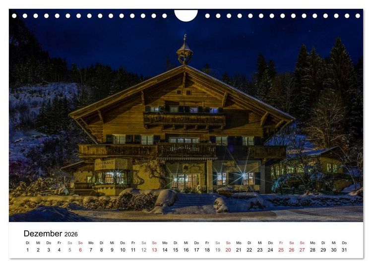 Produktbild: Salzburger Saalachtal - unterwegs im Pinzgau (Wandkalender 2026 DIN A4 quer), CALVENDO Monatskalender
