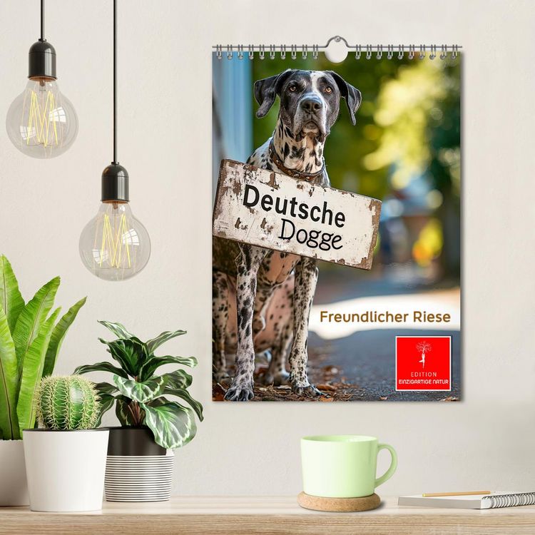 Produktbild: Deutsche Dogge - freundlicher Riese (Wandkalender 2026 DIN A4 hoch), CALVENDO Monatskalender