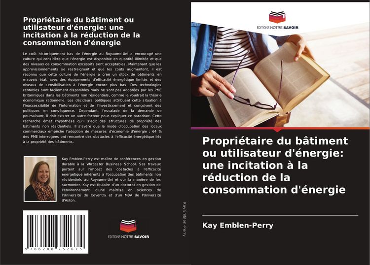 Produktbild: Propri&eacute;taire du b&acirc;timent ou utilisateur d'&eacute;nergie: une incitation &agrave; la r&eacute;duction de la consommation d'&eacute;nergie