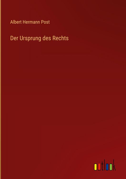 Produktbild: Der Ursprung des Rechts