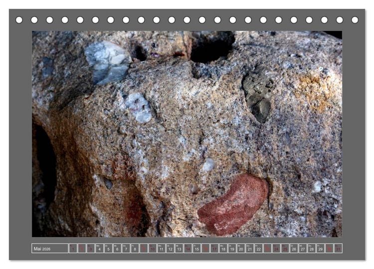 Produktbild: Gesteine und mineralische Bildungen (Tischkalender 2026 DIN A5 quer), CALVENDO Monatskalender