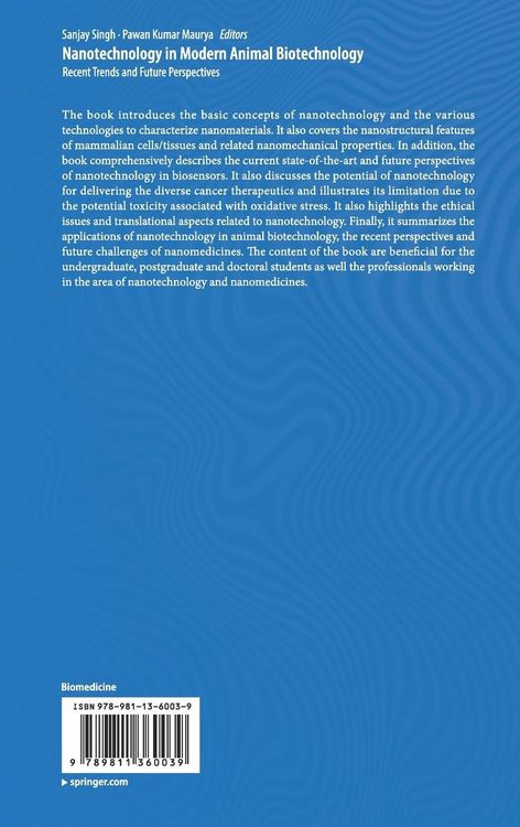 Produktbild: Nanotechnology in Modern Animal Biotechnology
