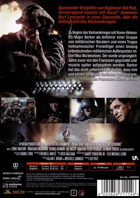 Produktbild: Die letzte Schlacht (Go Tell The Spartans) (1977)