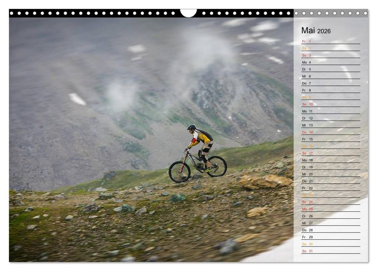 Produktbild: Downhill Moments (Wandkalender 2026 DIN A3 quer), CALVENDO Monatskalender