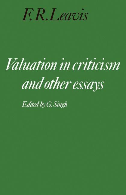 Produktbild: F. R. Leavis