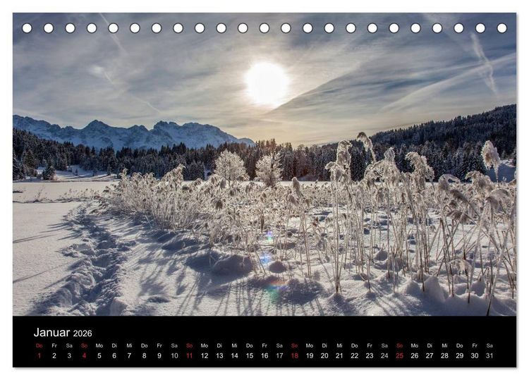 Produktbild: Bergblicke - Karwendel (Tischkalender 2026 DIN A5 quer), CALVENDO Monatskalender
