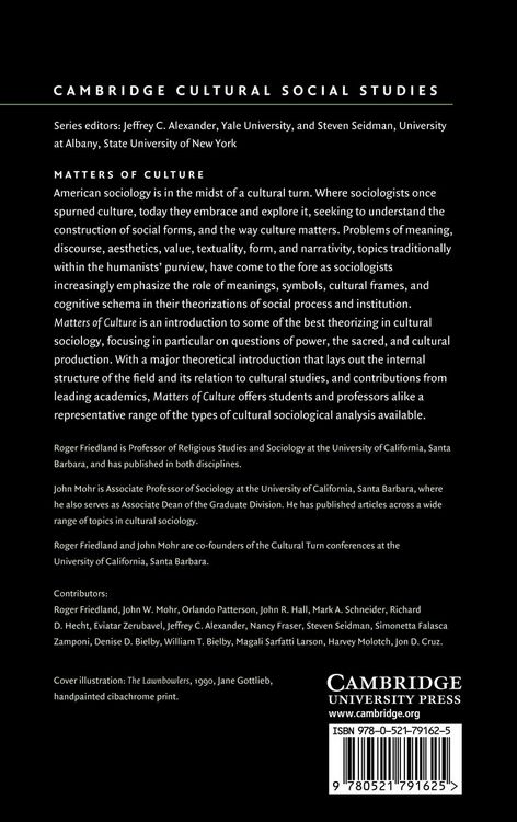 Produktbild: Matters of Culture