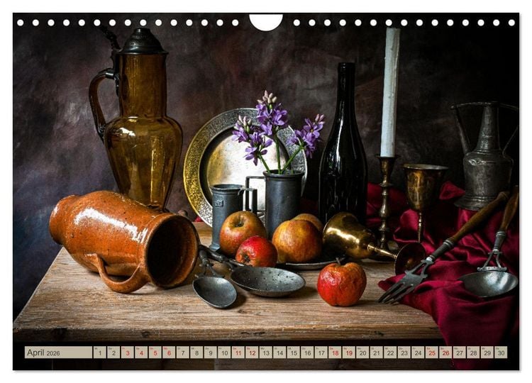 Produktbild: Stillleben Alte Meister (Wandkalender 2026 DIN A4 quer), CALVENDO Monatskalender