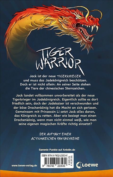 Produktbild: Tiger Warrior (Band 1) - Der Angriff des Drachenk&ouml;nigs