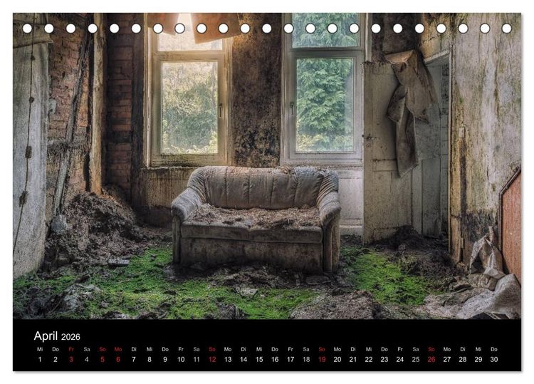 Produktbild: Verlassene Orte im Harz (Tischkalender 2026 DIN A5 quer), CALVENDO Monatskalender