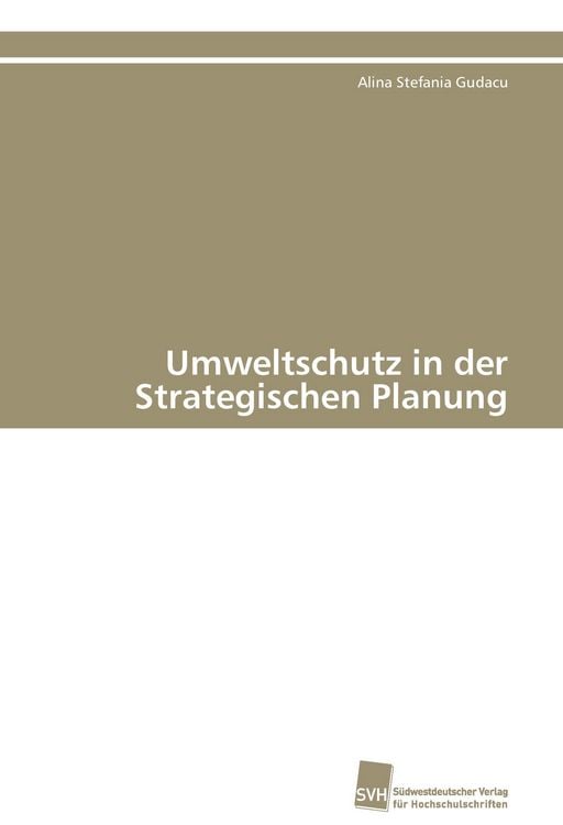 Produktbild: Umweltschutz in der Strategischen Planung
