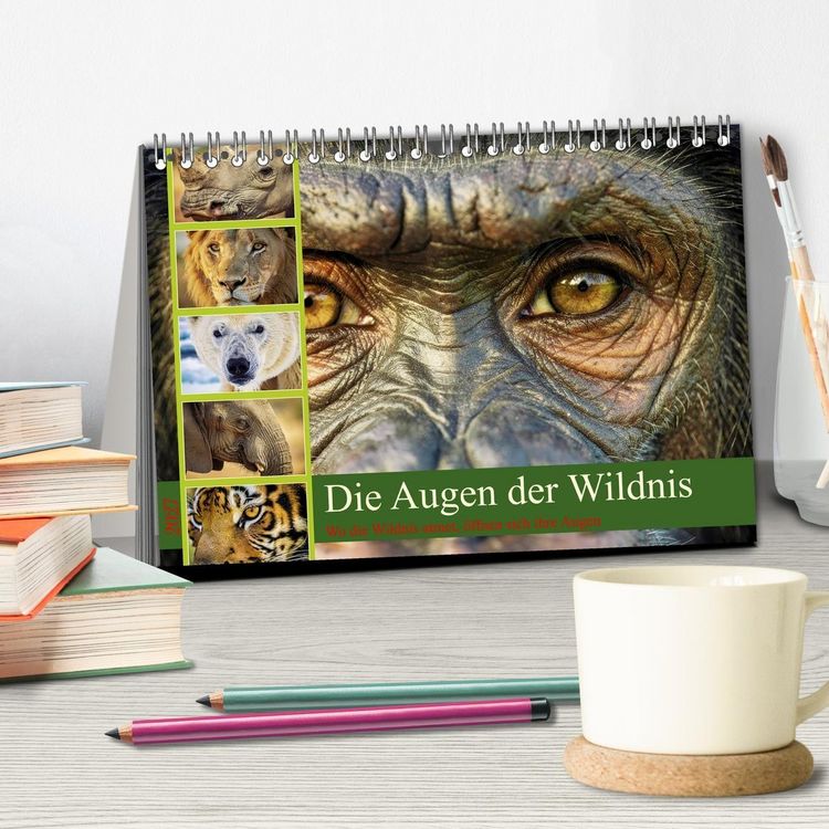Produktbild: Die Augen der Wildnis (Tischkalender 2027 DIN A5 quer), CALVENDO Monatskalender