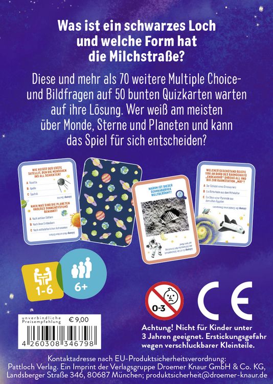 Produktbild: Das Quiz f&uuml;r kleine Forscher &ndash; Weltraum