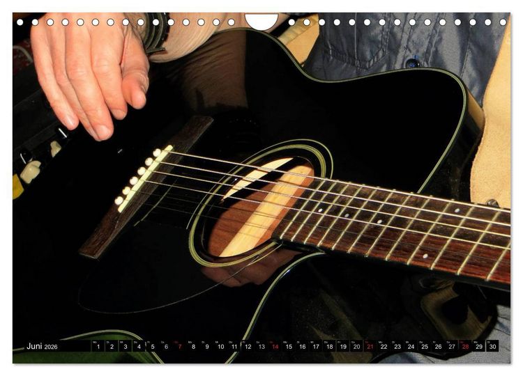 Produktbild: JAZZGITARREN in Szene gesetzt (Wandkalender 2026 DIN A4 quer), CALVENDO Monatskalender