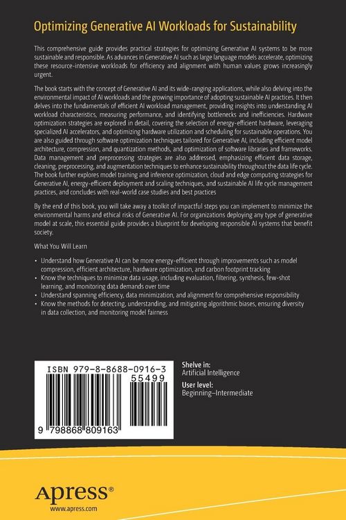 Produktbild: Optimizing Generative AI Workloads for Sustainability