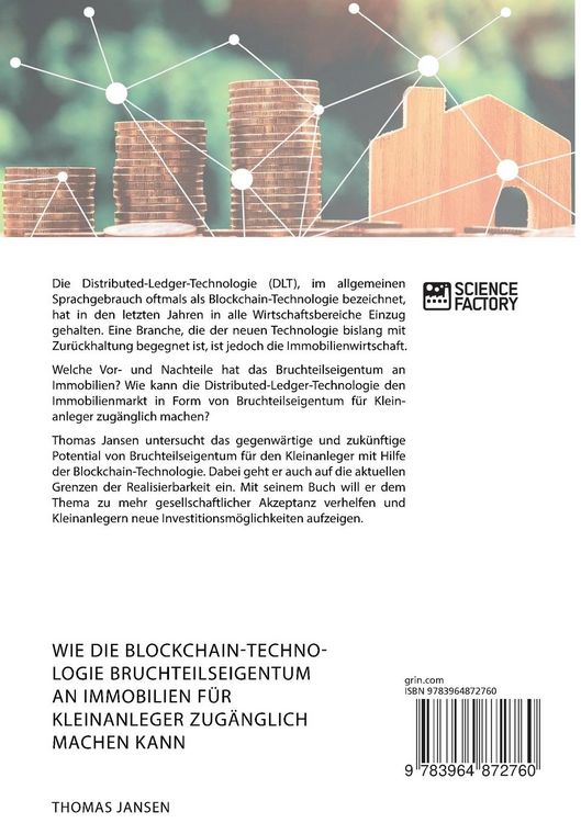 Produktbild: Wie die Blockchain-Technologie Bruchteilseigentum an Immobilien f&uuml;r Kleinanleger zug&auml;nglich machen kann