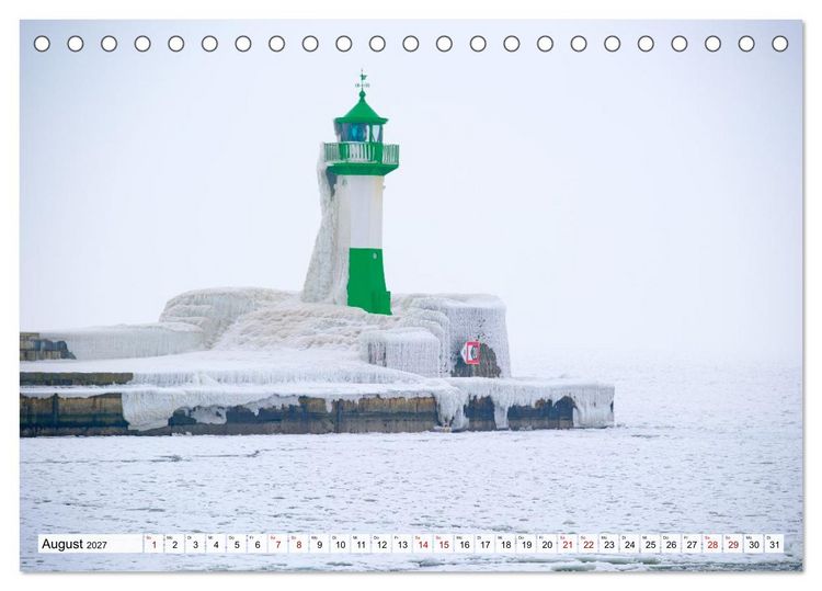 Produktbild: Die Ostsee im Winter (Tischkalender 2027 DIN A5 quer), CALVENDO Monatskalender