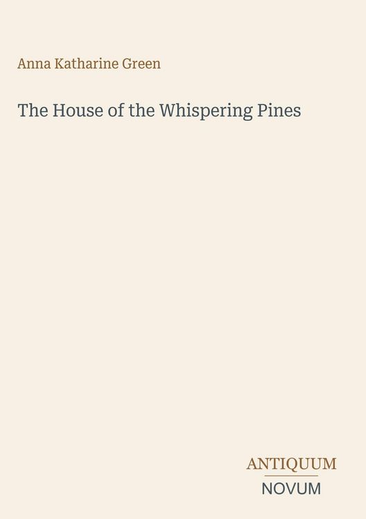 Produktbild: The House of the Whispering Pines