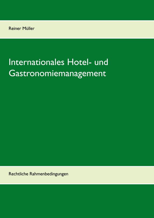 Produktbild: Internationales Hotel- und Gastronomiemanagement
