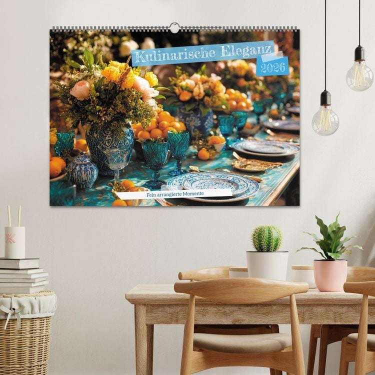 Produktbild: Kulinarische Eleganz (Wandkalender 2026 DIN A2 quer), CALVENDO Monatskalender