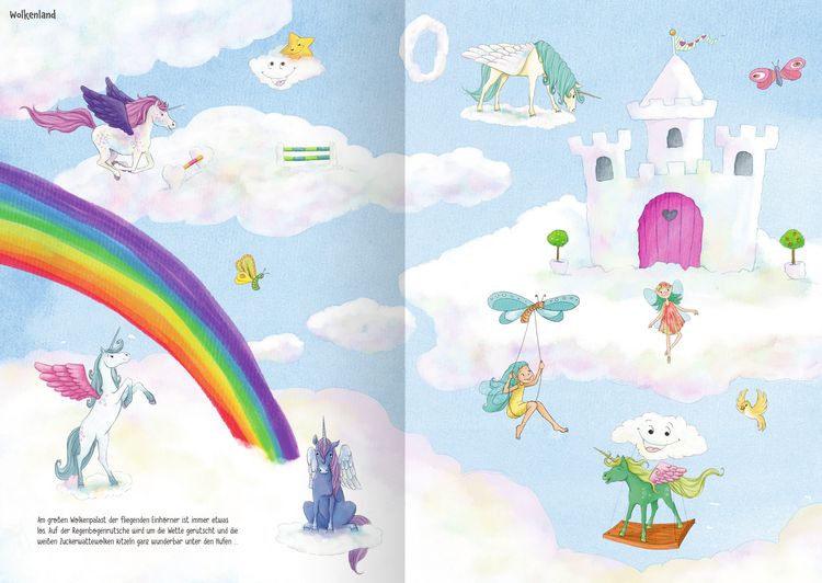 Produktbild: Mein Stickeralbum - Einhorn, Prinzessin, Fee & Co.
