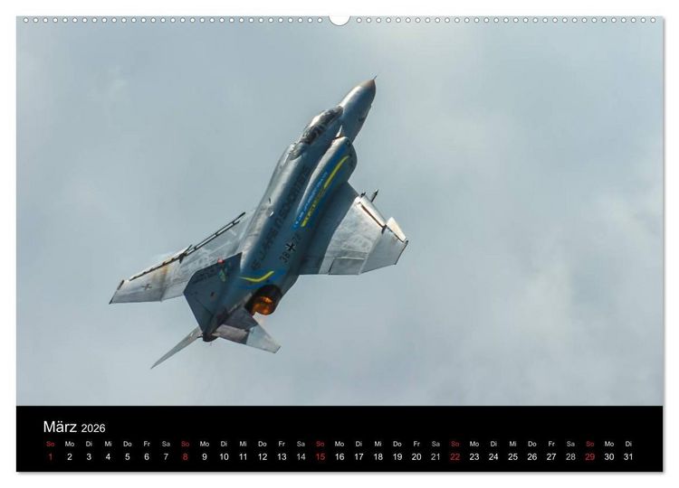 Produktbild: Phantoms bei der Luftwaffe (hochwertiger Premium Wandkalender 2026 DIN A2 quer), Kunstdruck in Hochglanz
