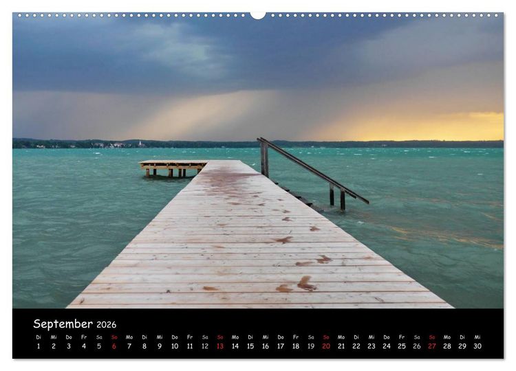 Produktbild: Starnberger See - Silent Moments (Wandkalender 2026 DIN A2 quer), CALVENDO Monatskalender