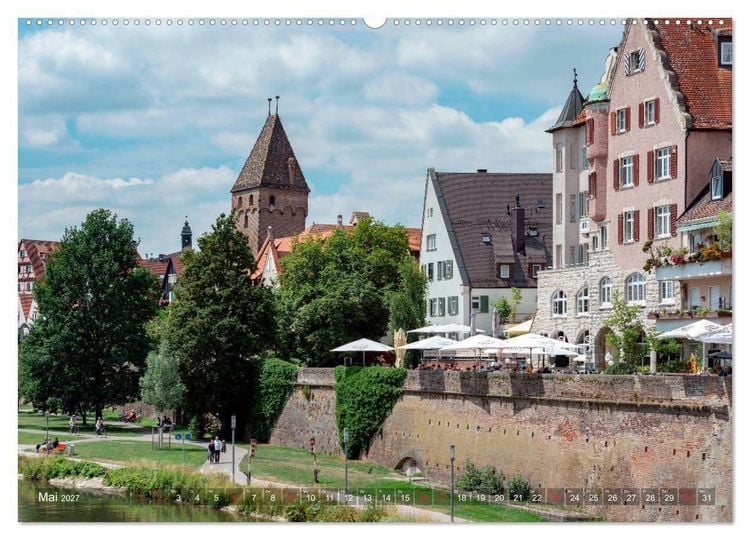 Produktbild: Ulm f&uuml;r Nestspatzen (hochwertiger Premium Wandkalender 2027 DIN A2 quer), Kunstdruck in Hochglanz