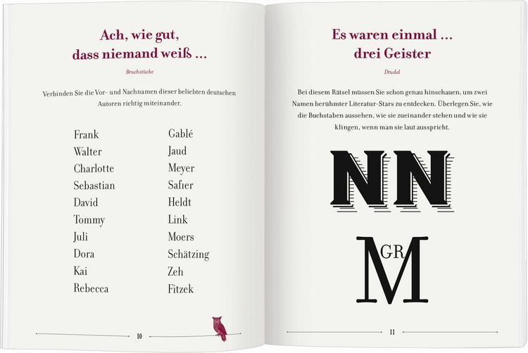 Produktbild: Das Literatur-Rätselbuch