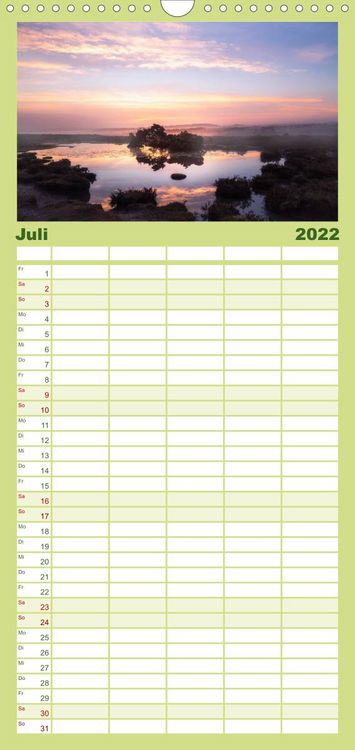 Produktbild: New Forest - England - Familienplaner hoch (Wandkalender 2022 , 21 cm x 45 cm, hoch)
