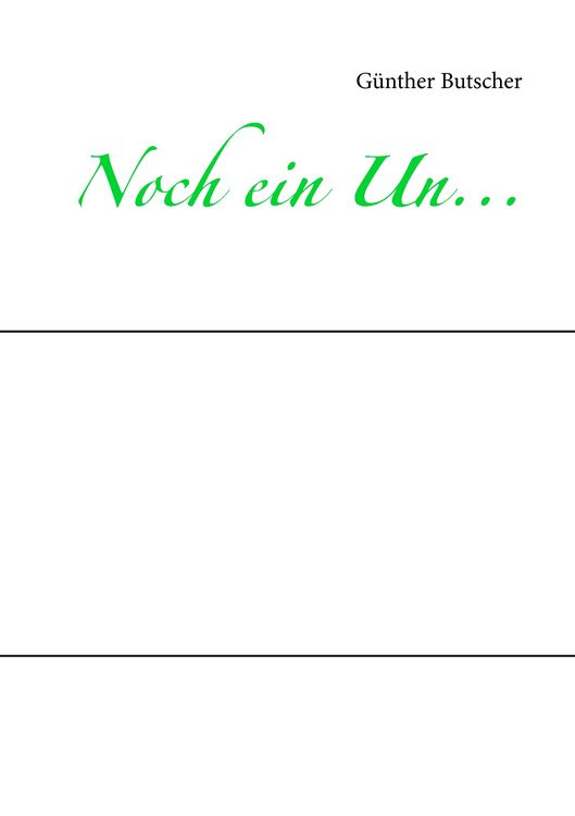 Produktbild: Noch ein Un...