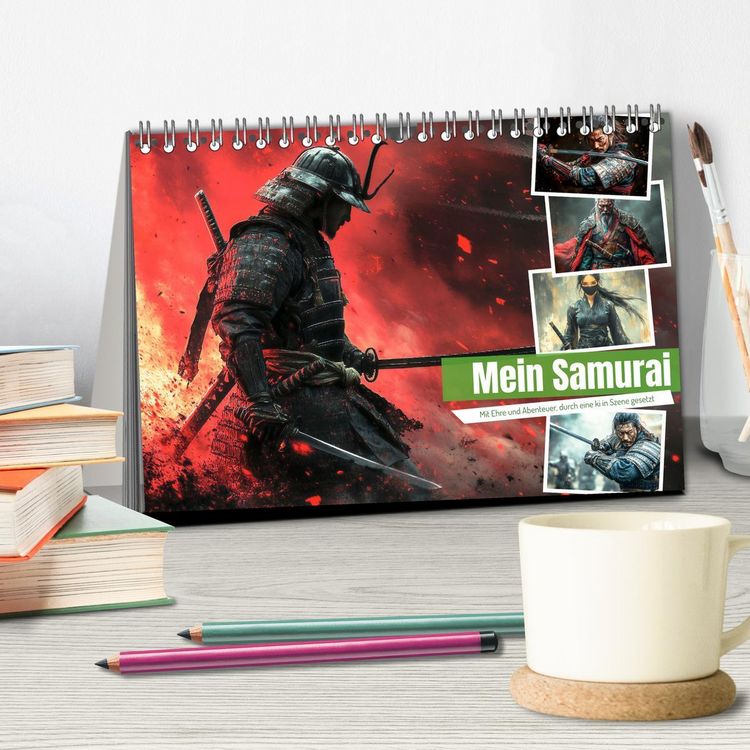 Produktbild: Mein Samurai (Tischkalender 2026 DIN A5 quer), CALVENDO Monatskalender