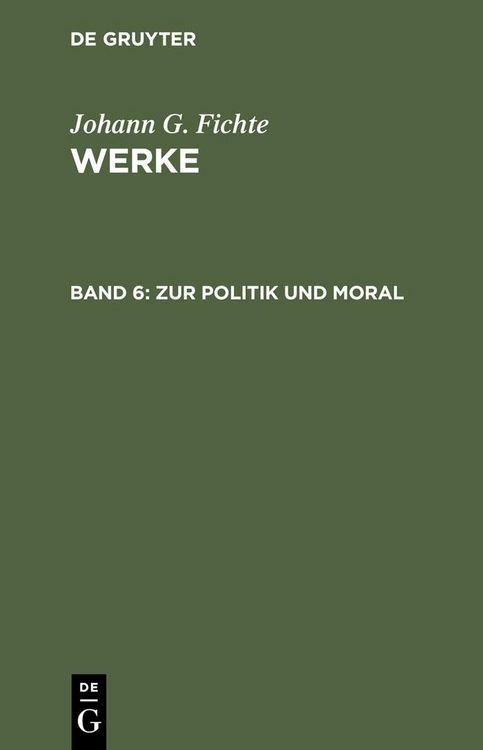 Produktbild: Zur Politik und Moral