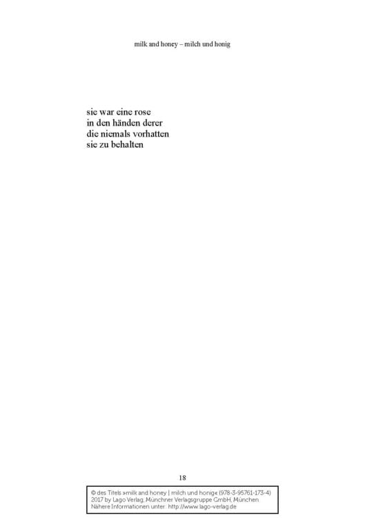 Produktbild: Milk and honey - milch und honig
