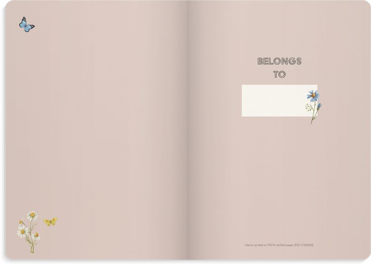 Produktbild: Burde Notizbuch Deluxe B5 Pink Meadow